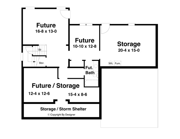 Lower Level image of HATHAWAY House Plan